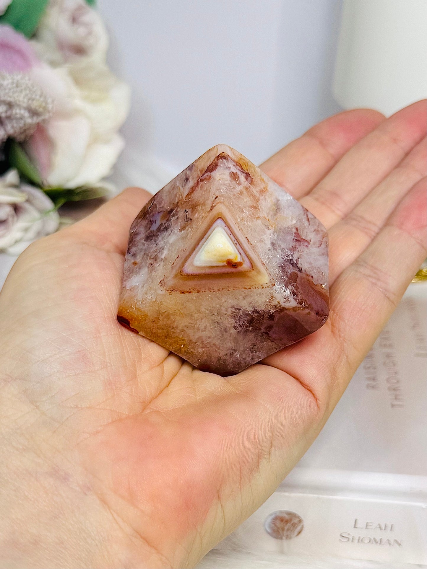 Carnelian Carved Cube 132g