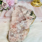 Natural Pink Amethyst Druzy Slab 490g 16cm