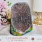 Bright Sparkling Angel Aura Amethyst Base Cut Cluster 11cm 731grams