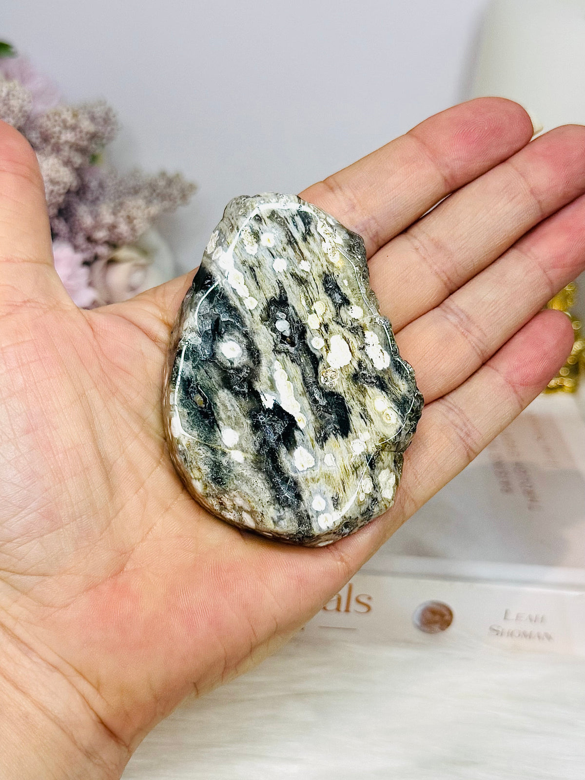 Ocean Jasper Orbicular Druzy Slab 8cm
