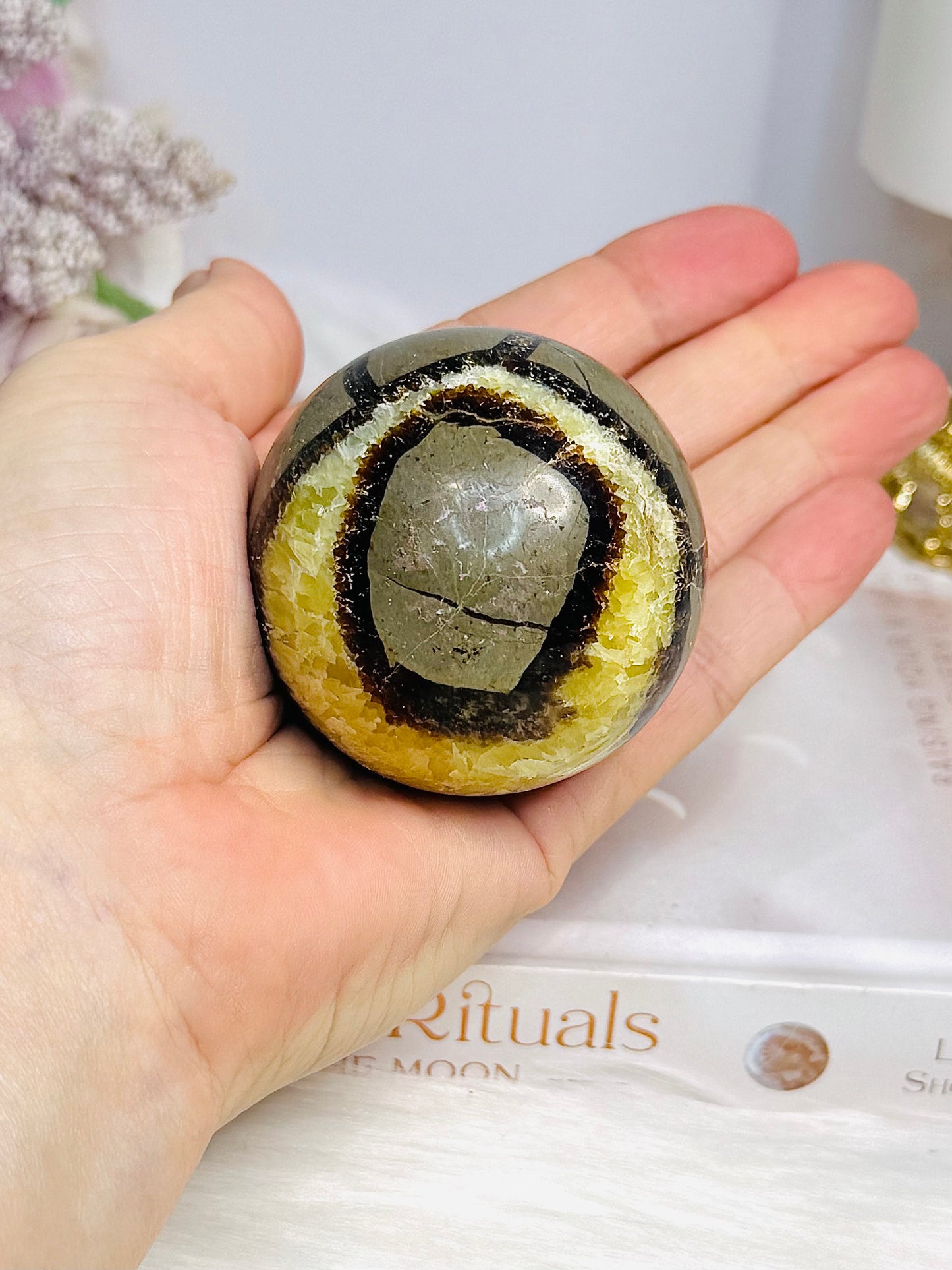Septarian Sphere On Stand 225g