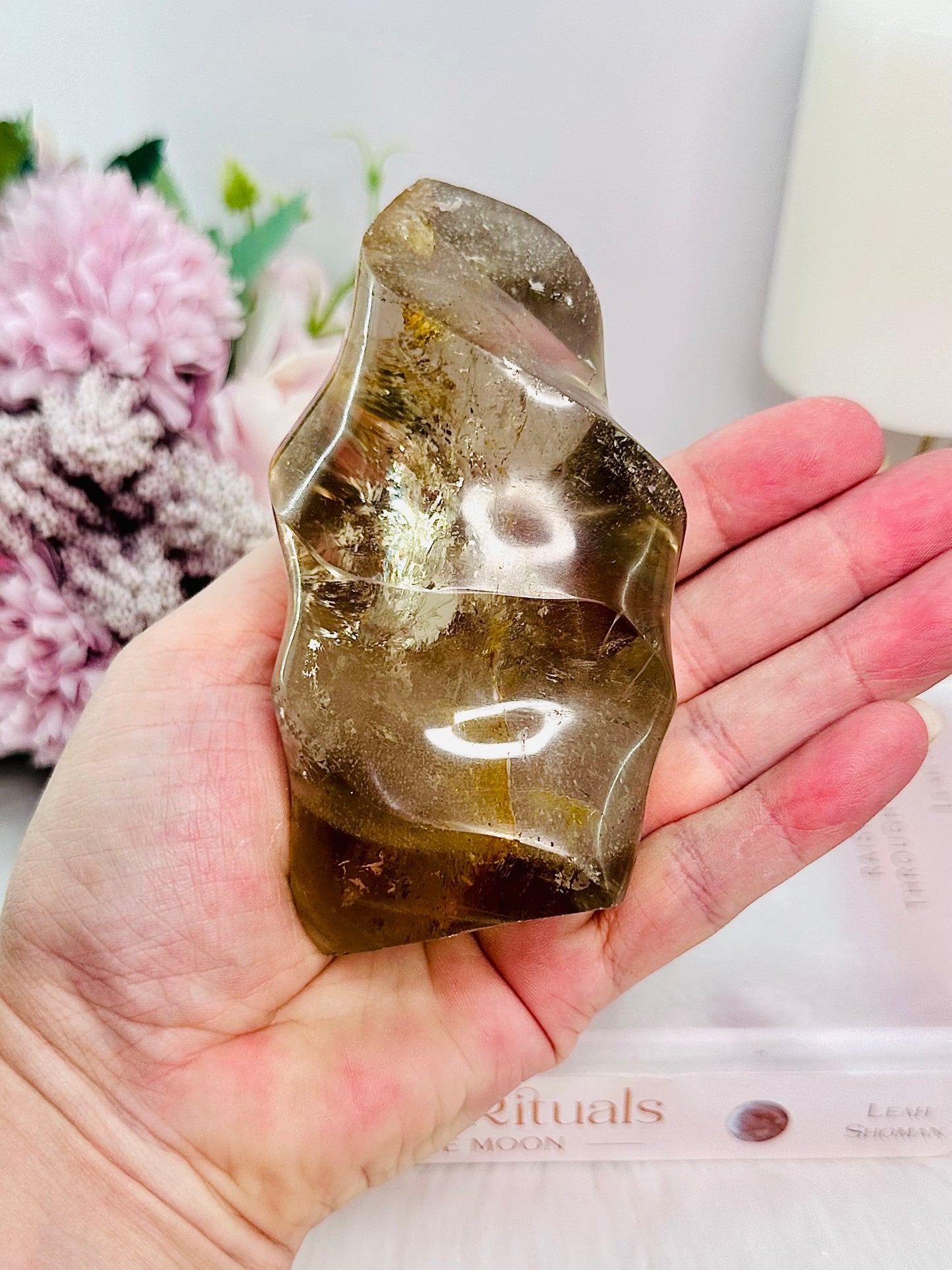 Supports Anxiety & Depression ~ Absolutely Incredible 351gram Smokey Quartz Flame From Brazil