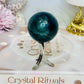 Blue Fluorite Sphere on Stand 131g