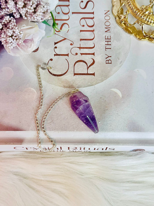 Beautiful Amethyst Pendulum in Gift Bag