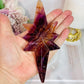 Incredible Large Natural Fluorite Carved Polaris Star On Stand 25.5cm