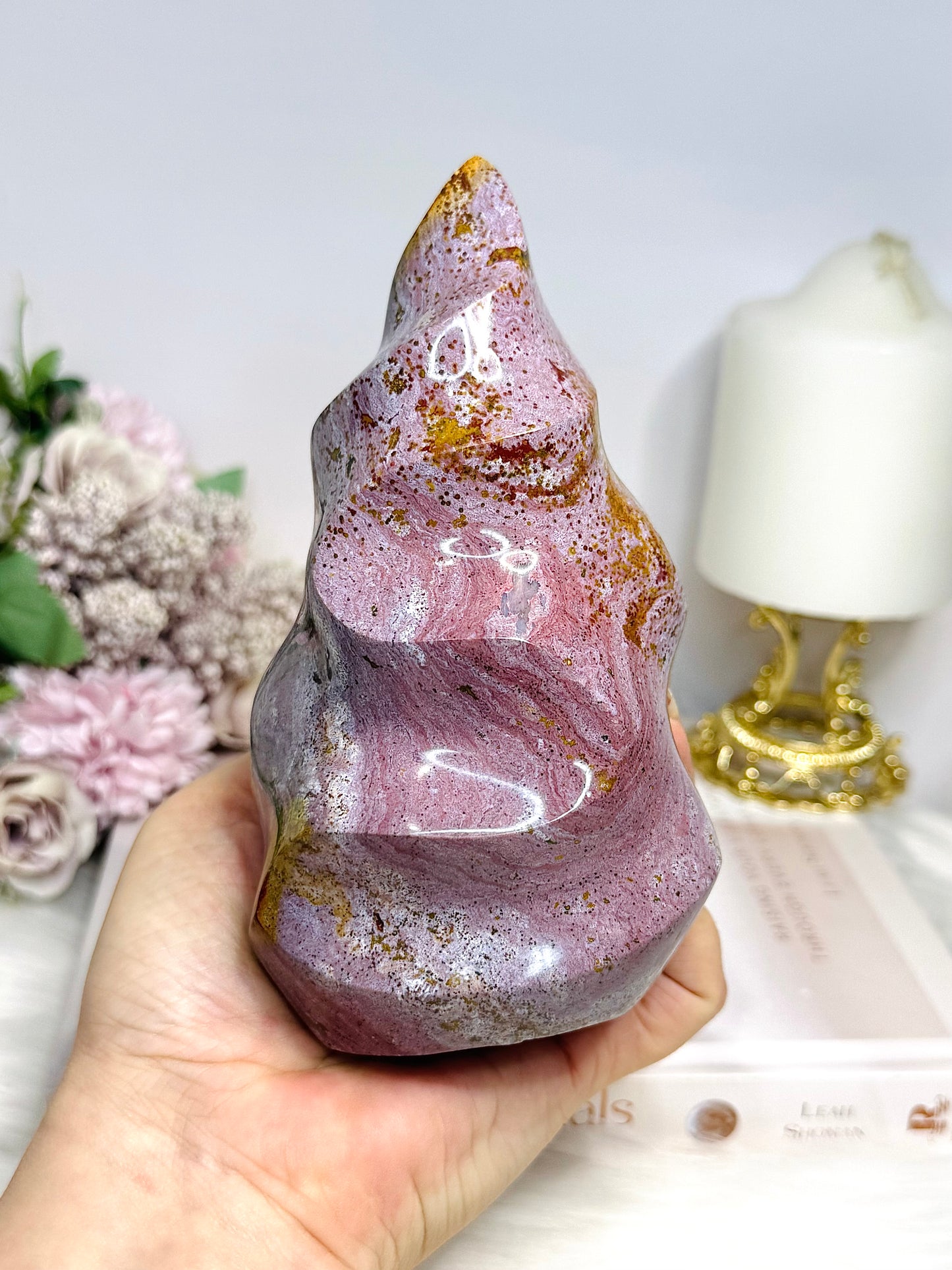 Large High Grade Ocean Jasper Flame 15cm 852g
