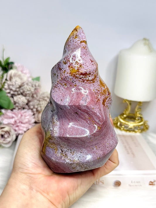 Large High Grade Ocean Jasper Flame 15cm 852g