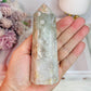 Green Cherry | Flower Agate Chunky Tower 12cm