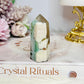 Green Flower Agate Tower 6.5cm