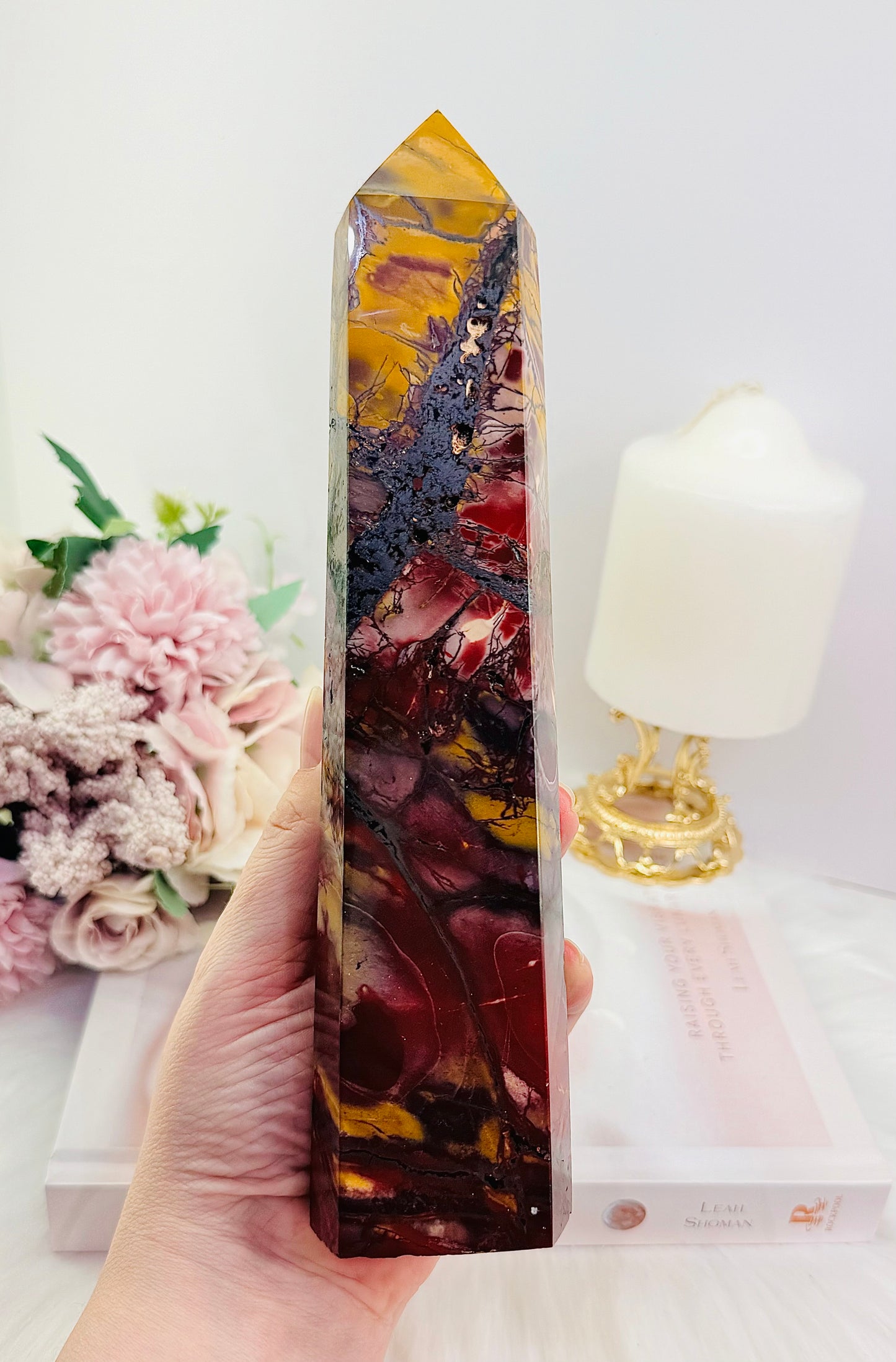 Incredibly Gorgeously Large Chunky 23.5cm Natural Mookaite Jasper Tower | Generator