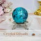 High Grade Chrysocolla Sphere on Stand 181g