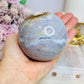 Large Ocean Jasper Sphere on Timber Stand 605g