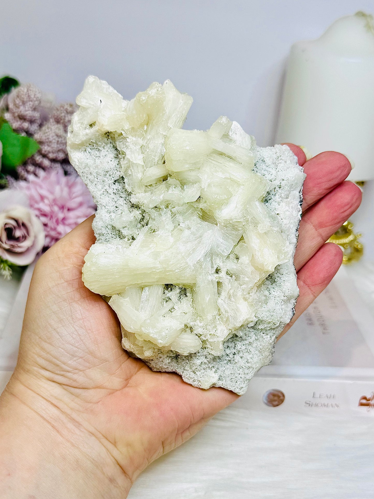 Apophyllite Cluster Specimen On Stand 13cm