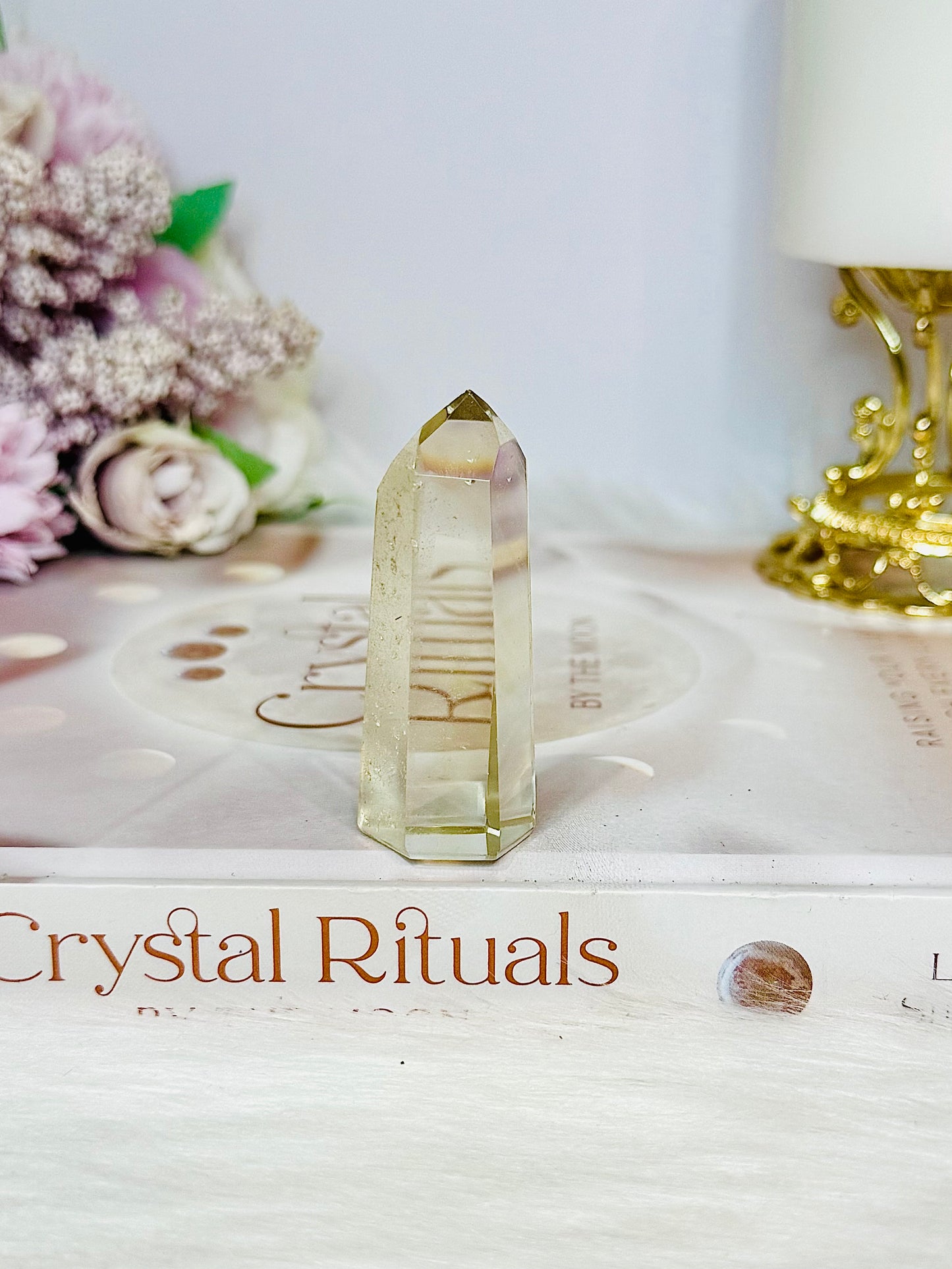 Natural Citrine Tower Point 6cm