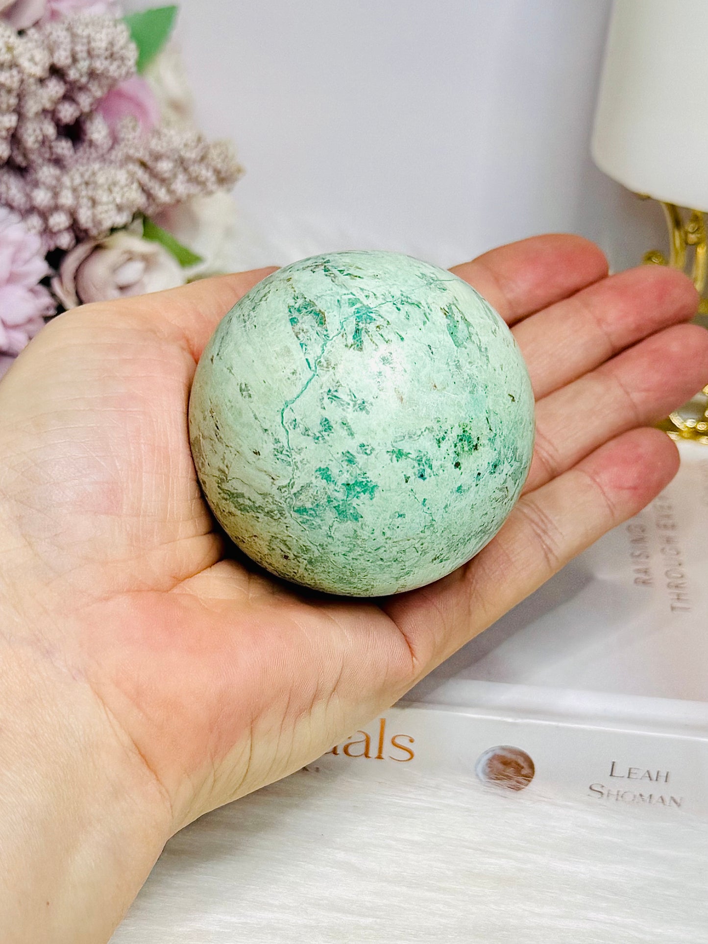 Rare Large Inca Turquoise Sphere on Stand 234g
