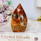 Cotton Candy Agate Flame 8cm