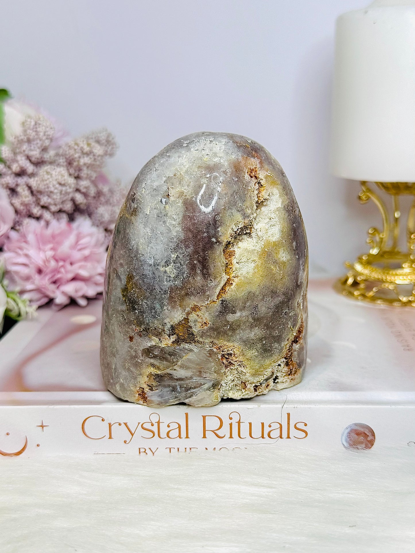 Natural Pink Amethyst Druzy Freeform 762g