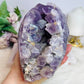 Huge Amethyst Druzy Carved Skull 18.5cm 2.46KG
