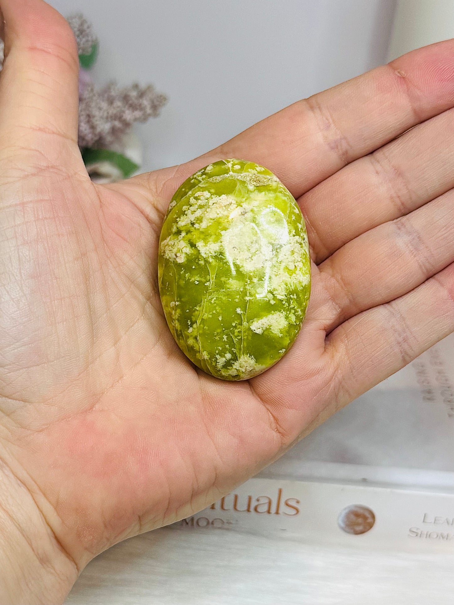 Green Opal Palm Stone