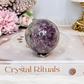 Pink Tourmaline Sphere on Stand 191g