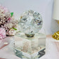 Fire & Ice Crackle Quartz Sphere On Stand 145g