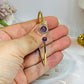 Amethyst Brass Bangle