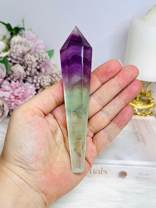 Watermelon Fluorite Wand | Tower 14cm