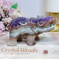 Amethyst X Mexican Lace Agate Elephant 11cm 367g