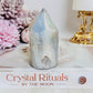 Chunky Angel Aura Druzy Agate Tower | Cylinder 8cm