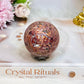 Leopard Skin Jasper Sphere on Stand 168g