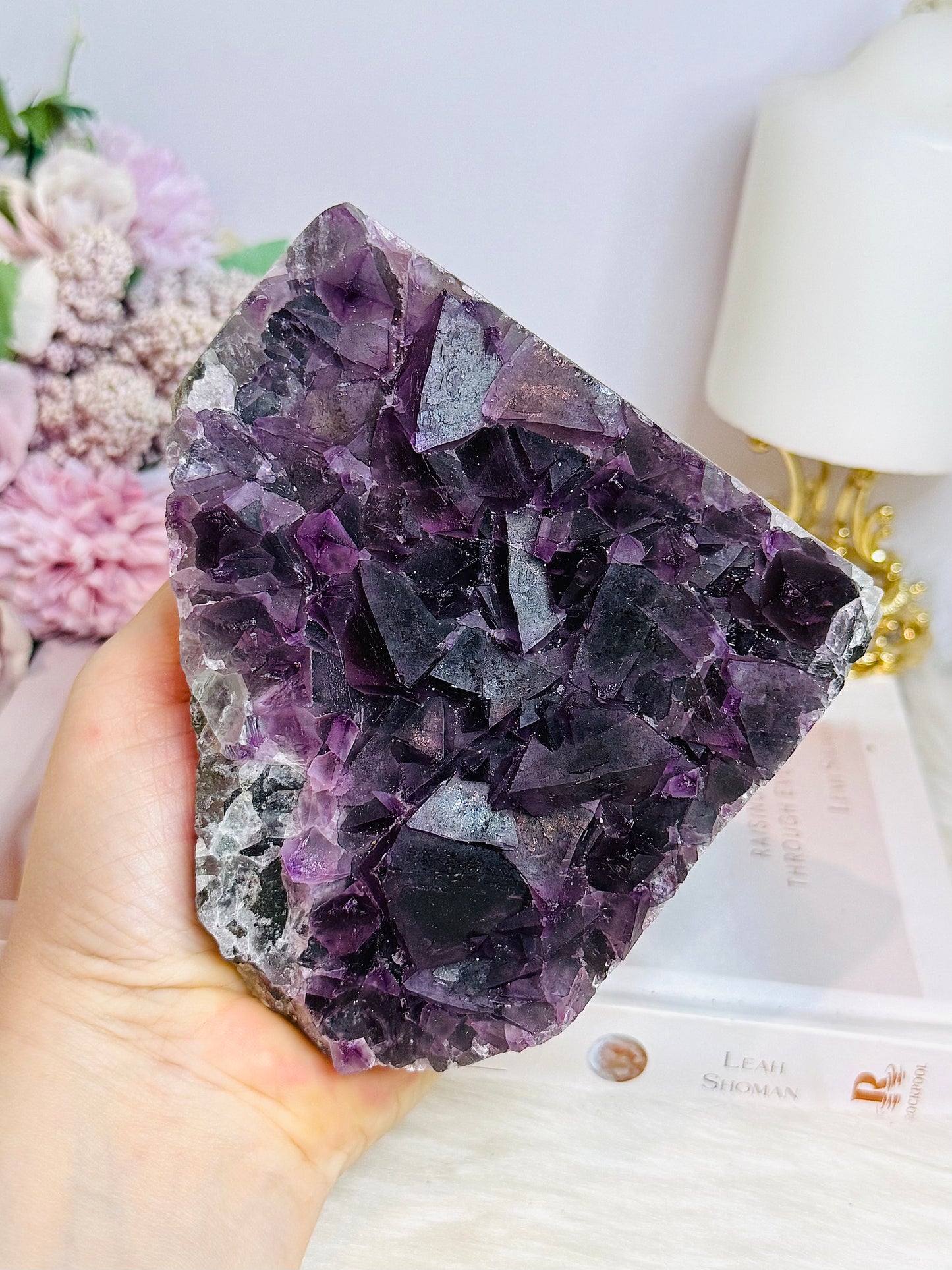 Large High Grade Purple Fluorite Cubed Specimen 11cm 780g