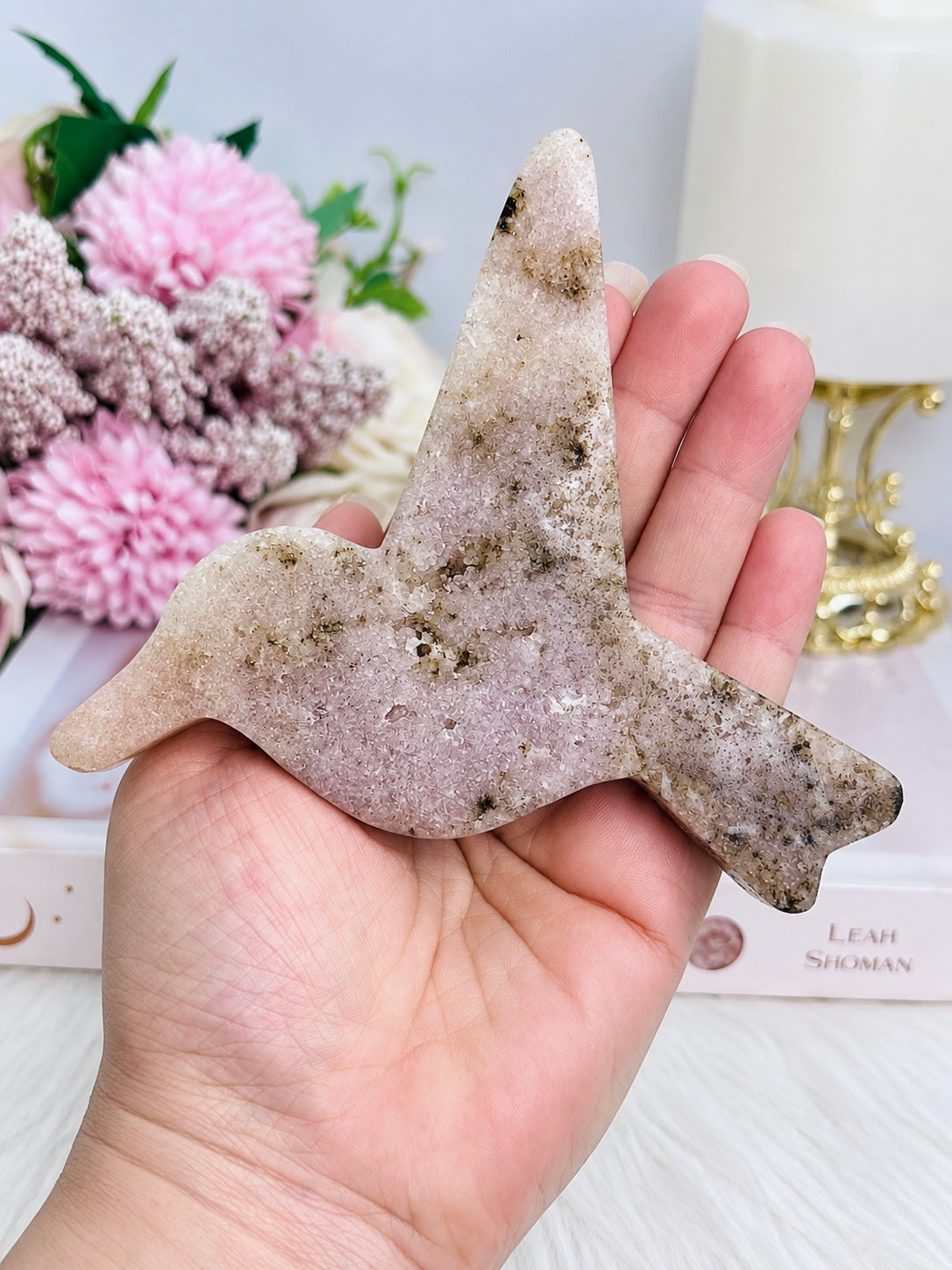 Pink Amethyst Chunky Bird 13cm