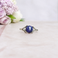 Purple Charoite Adjustable Silver Ring in Gift Bag