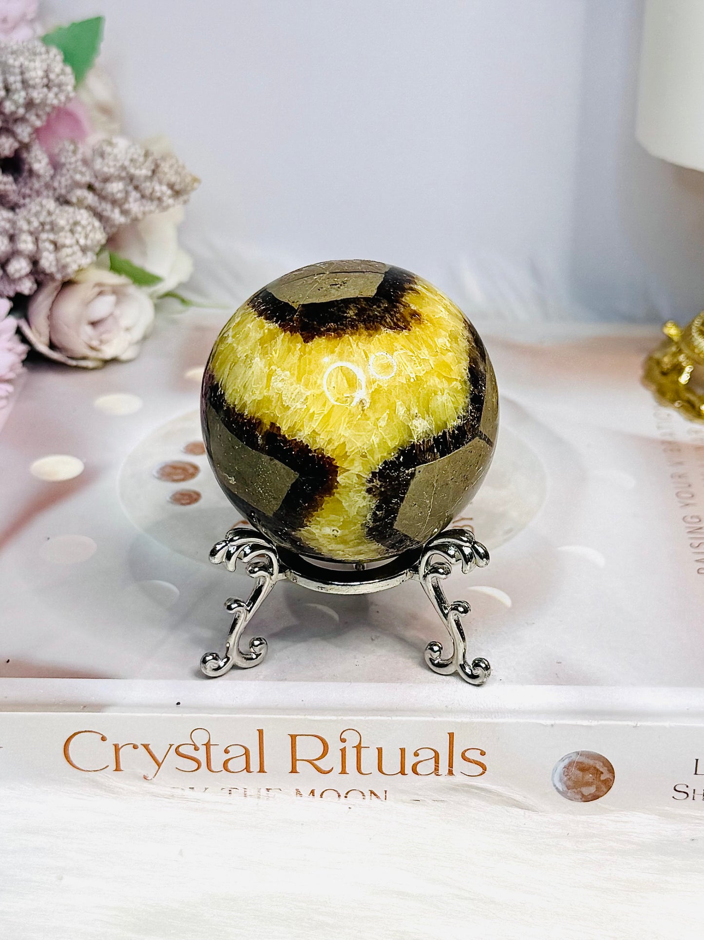 Septarian Sphere On Stand 225g