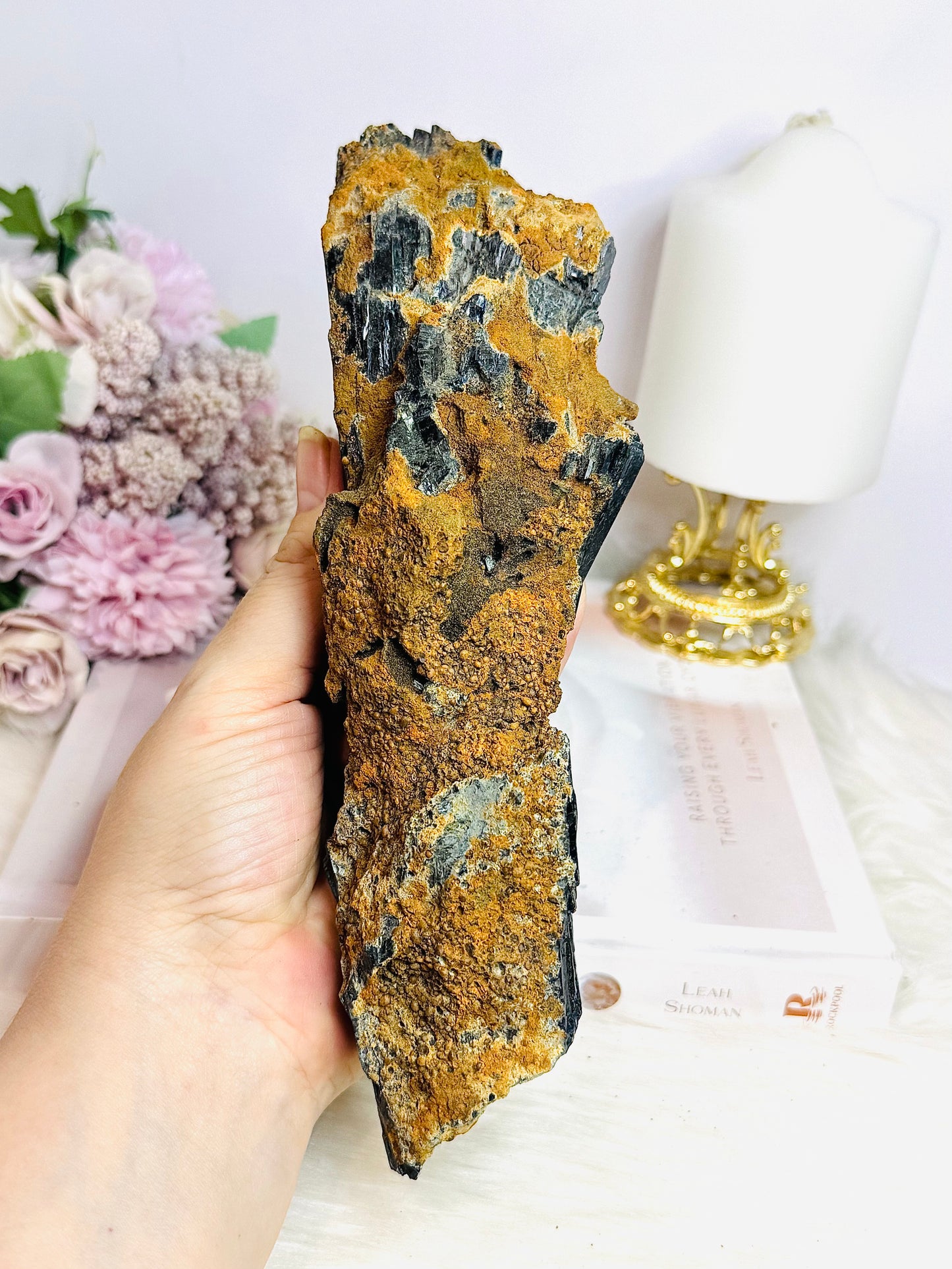A Collectors Piece ~ Rare Large Vivianite Specimen 22cm 490g