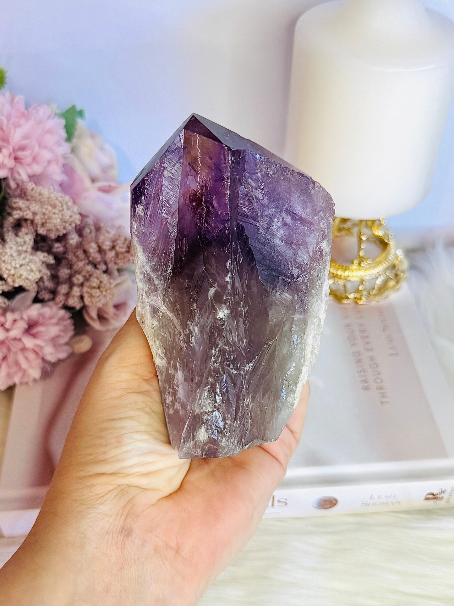 Natural Chunky Amethyst Dog Tooth | Point 11.5cm