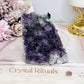 Natural Base Cut Amethyst Cluster 9cm 336g