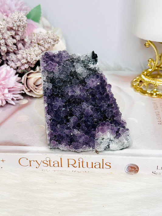 Natural Base Cut Amethyst Cluster 9cm 336g