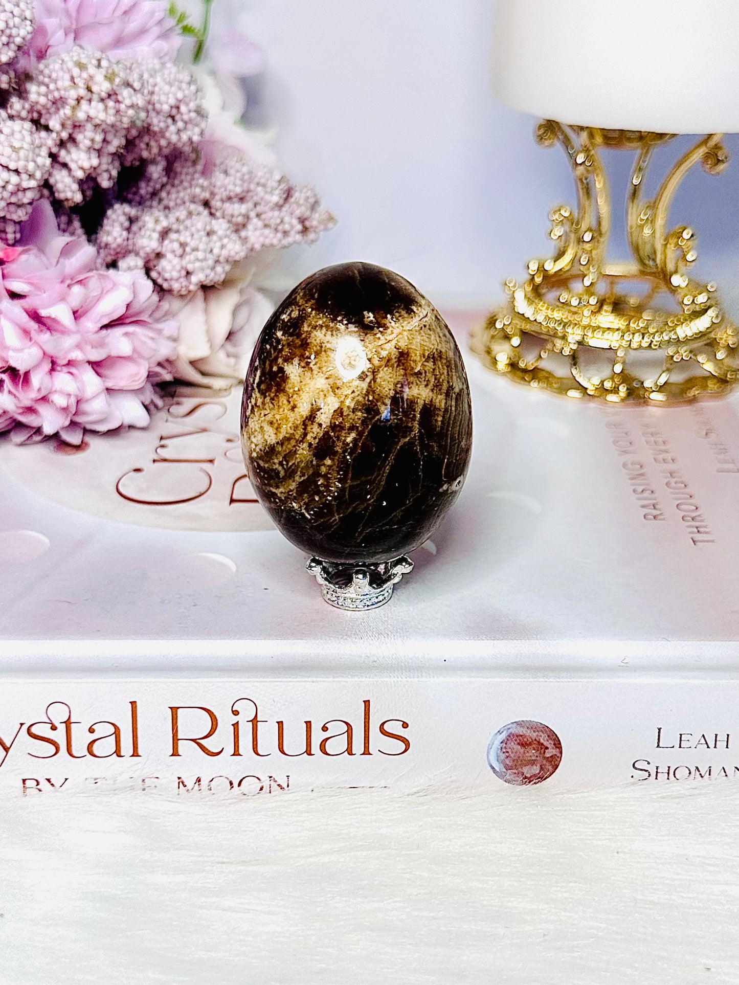 Gorgeous 5cm Chocolate Calcite Egg On Stand