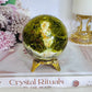 Green Opal Large Sphere on Stand 336grams