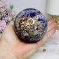 Large Chevron Amethyst Sphere on Stand 607g