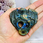 Labradorite Carved Dragon 7cm On Stand
