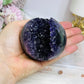 Large Druzy Amethyst Sphere on Stand 386g