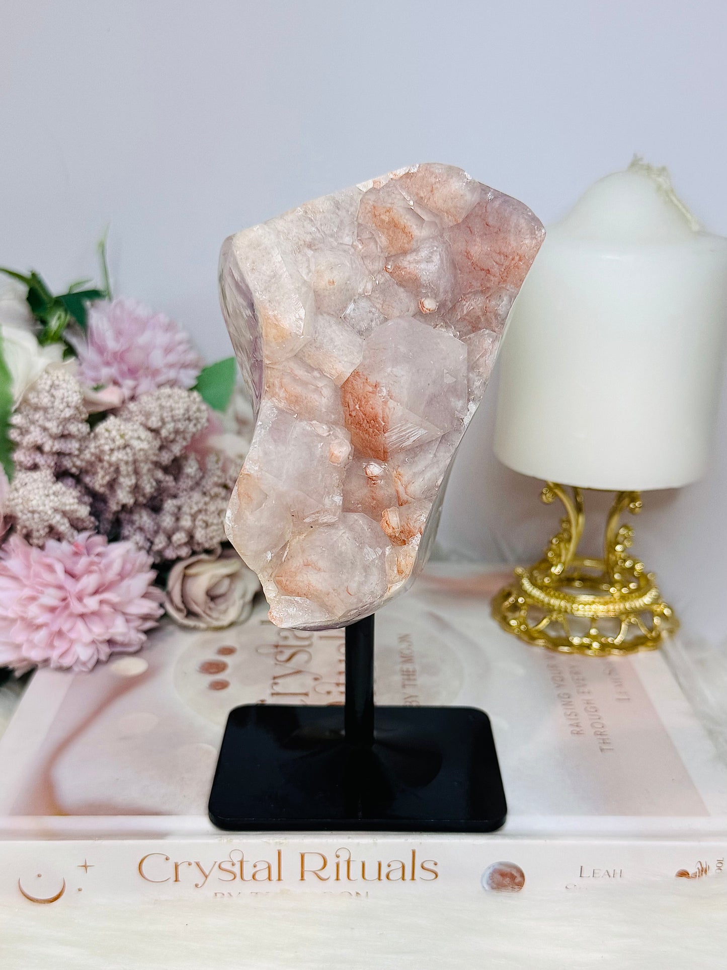 Rare Colour Large Amethyst Natural Freeform Cluster on Stand 17cm 1.12KG