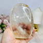 Clear Quartz Freeform with Golden Healer Inclusions 11.5cm 552g