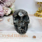 Yooperlite Carved Skull (UV Reactive) 8cm 300g