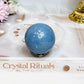 Blue Angelite Sphere on Stand 161g