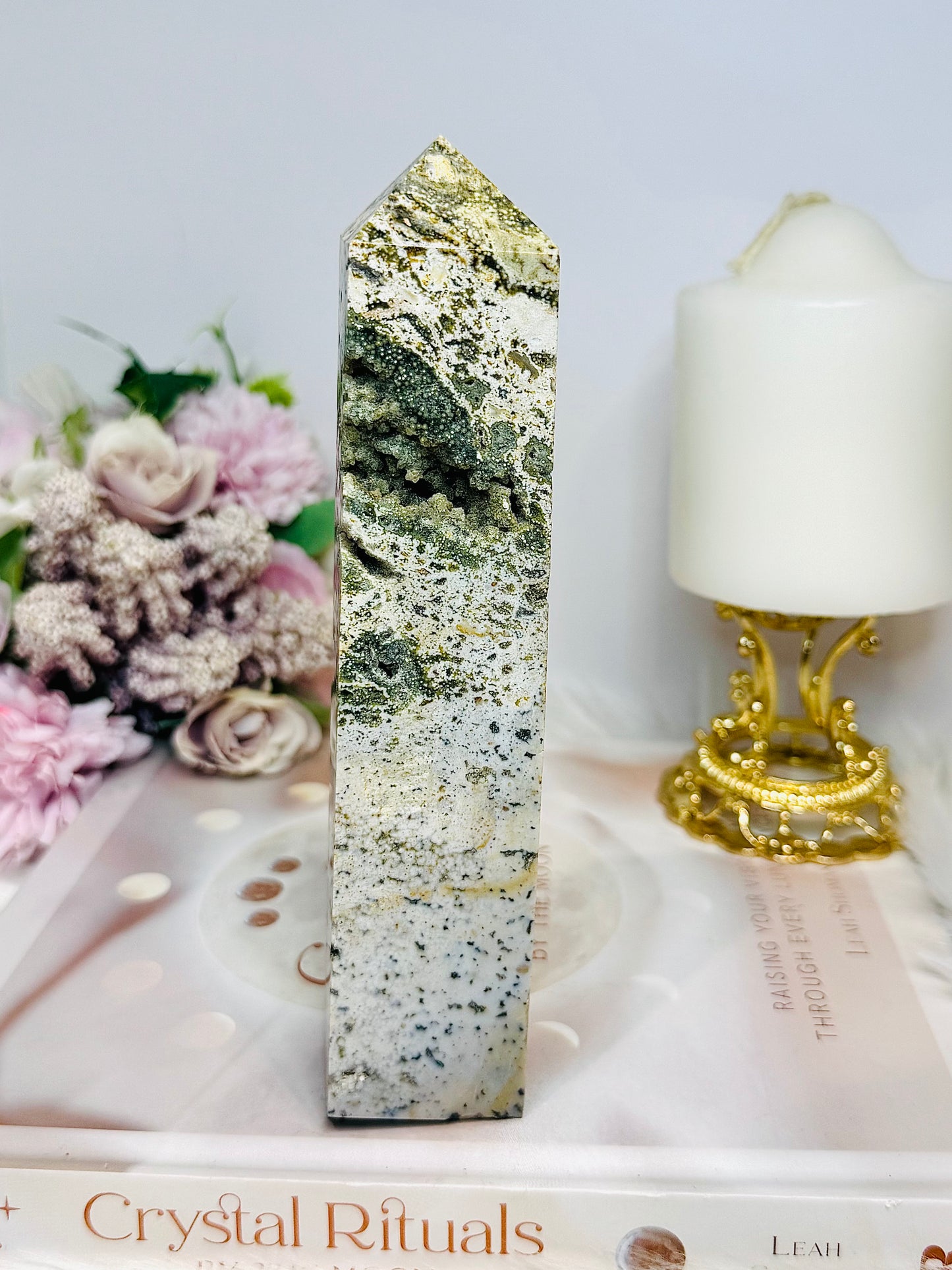 Druzy Ocean Jasper Tower 17cm