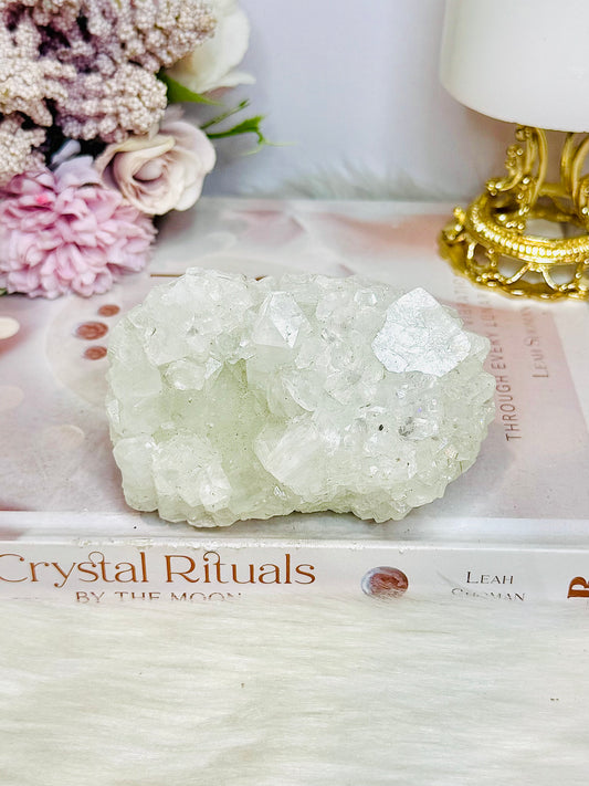 High Grade Apophyllite Natural Cluster 9.5cm 334g