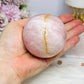 Large Rose Quartz Sphere (with Iron Oxide) on Stand 408g